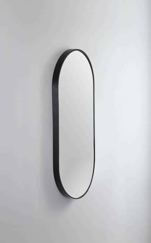 Modern Oblong Mirror - Manhattan Black, 460 x 1210