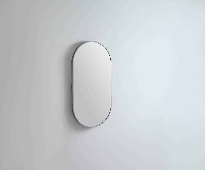 Modern Oblong Mirror - Georgian Metal, 460 x 910