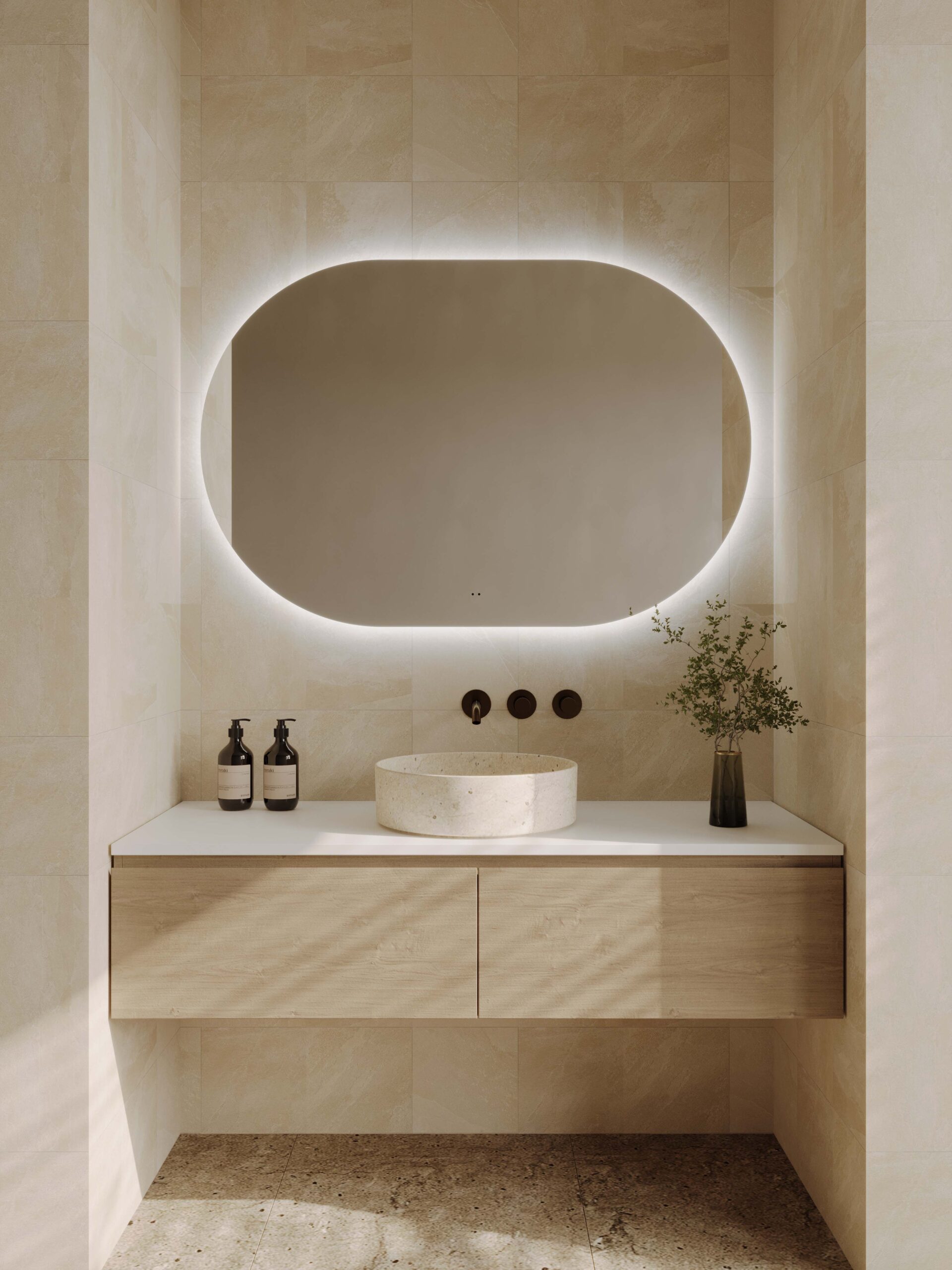 O-SERIES Landscape Oval LED Mirror
