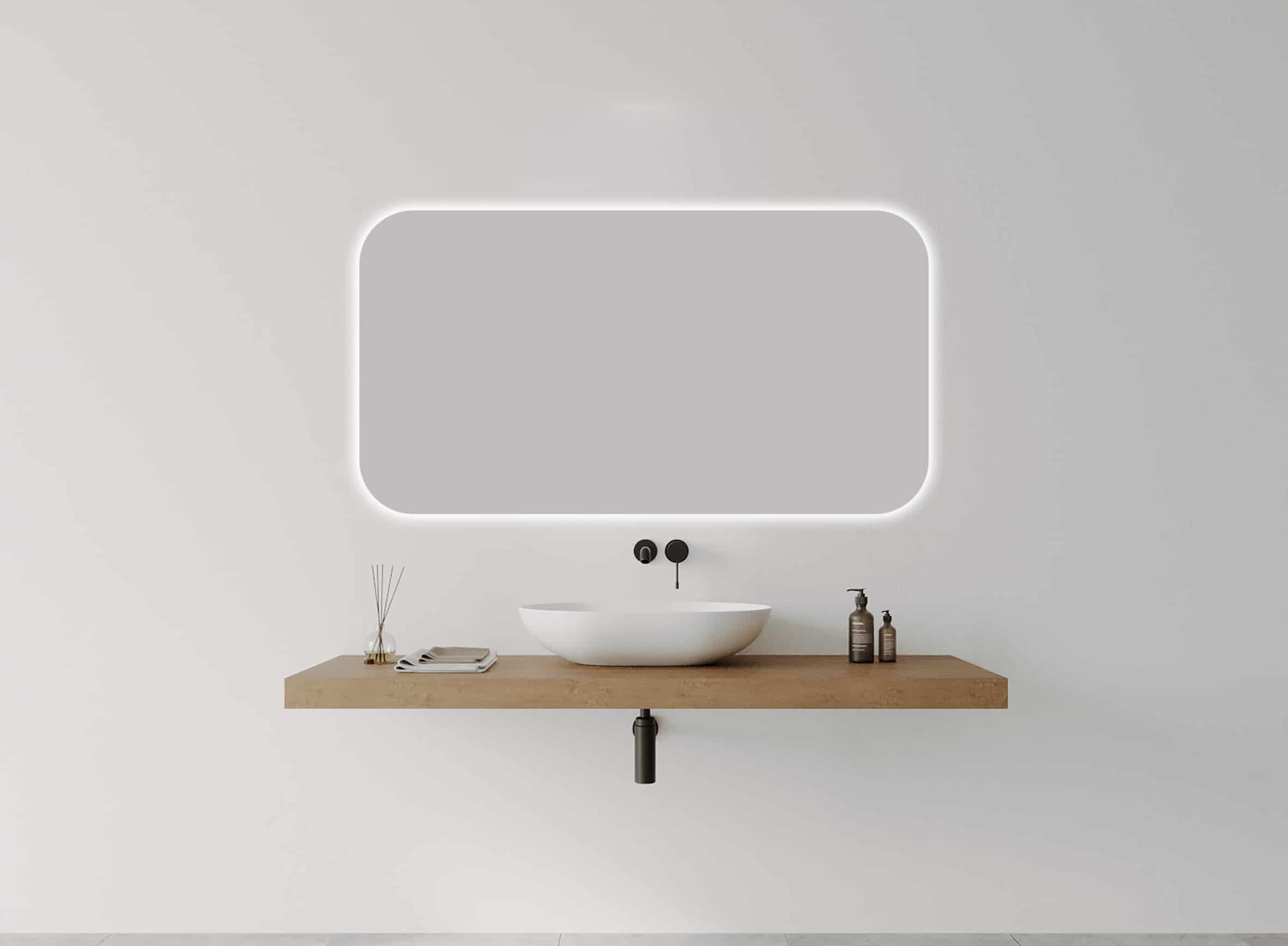 I-Series Soft Rectangle LED mirror - Image 5