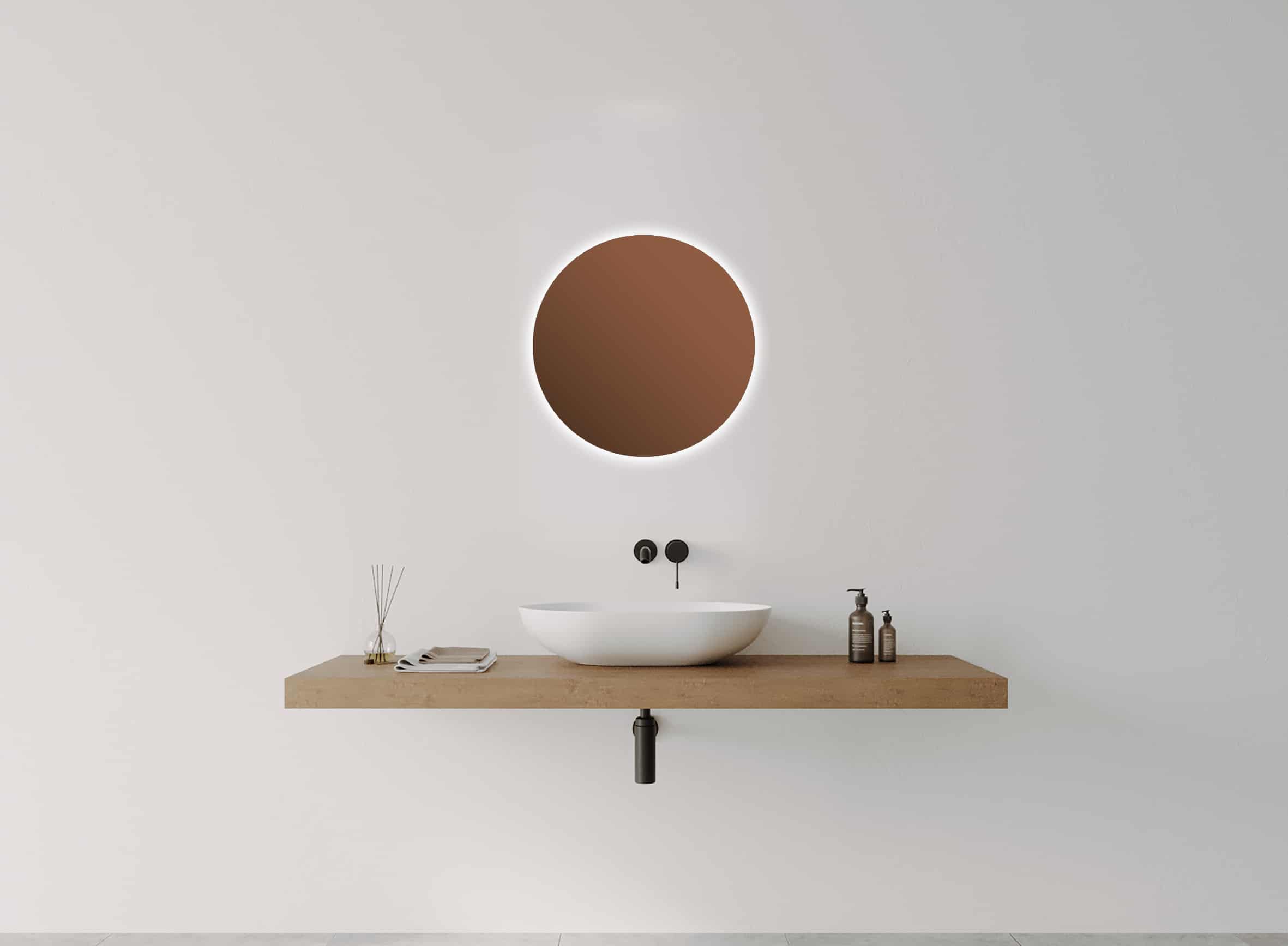 Coloured Glass S-SERIES Round LED MIRROR - Image 5