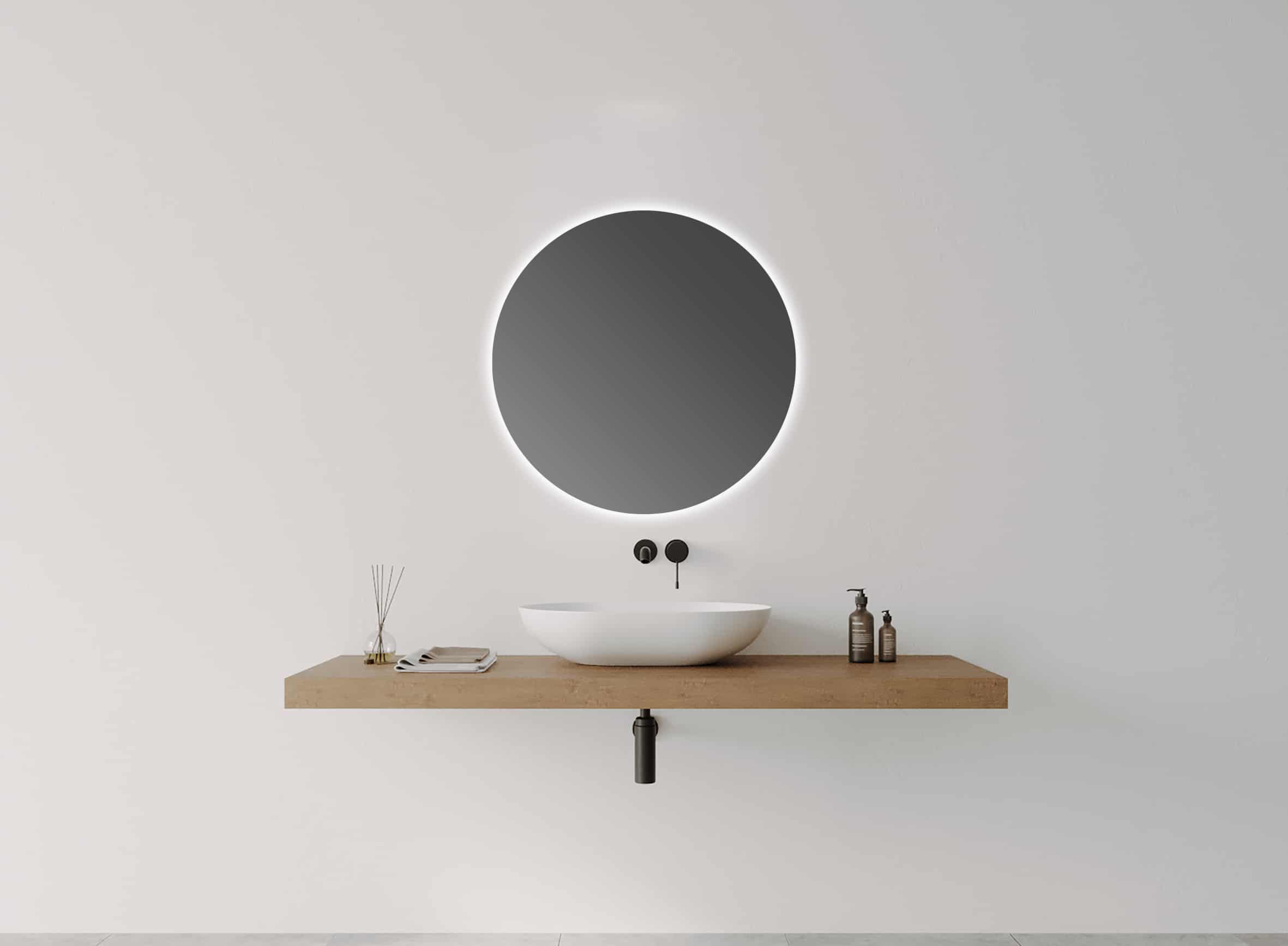 Coloured Glass S-SERIES Round LED MIRROR - Image 2