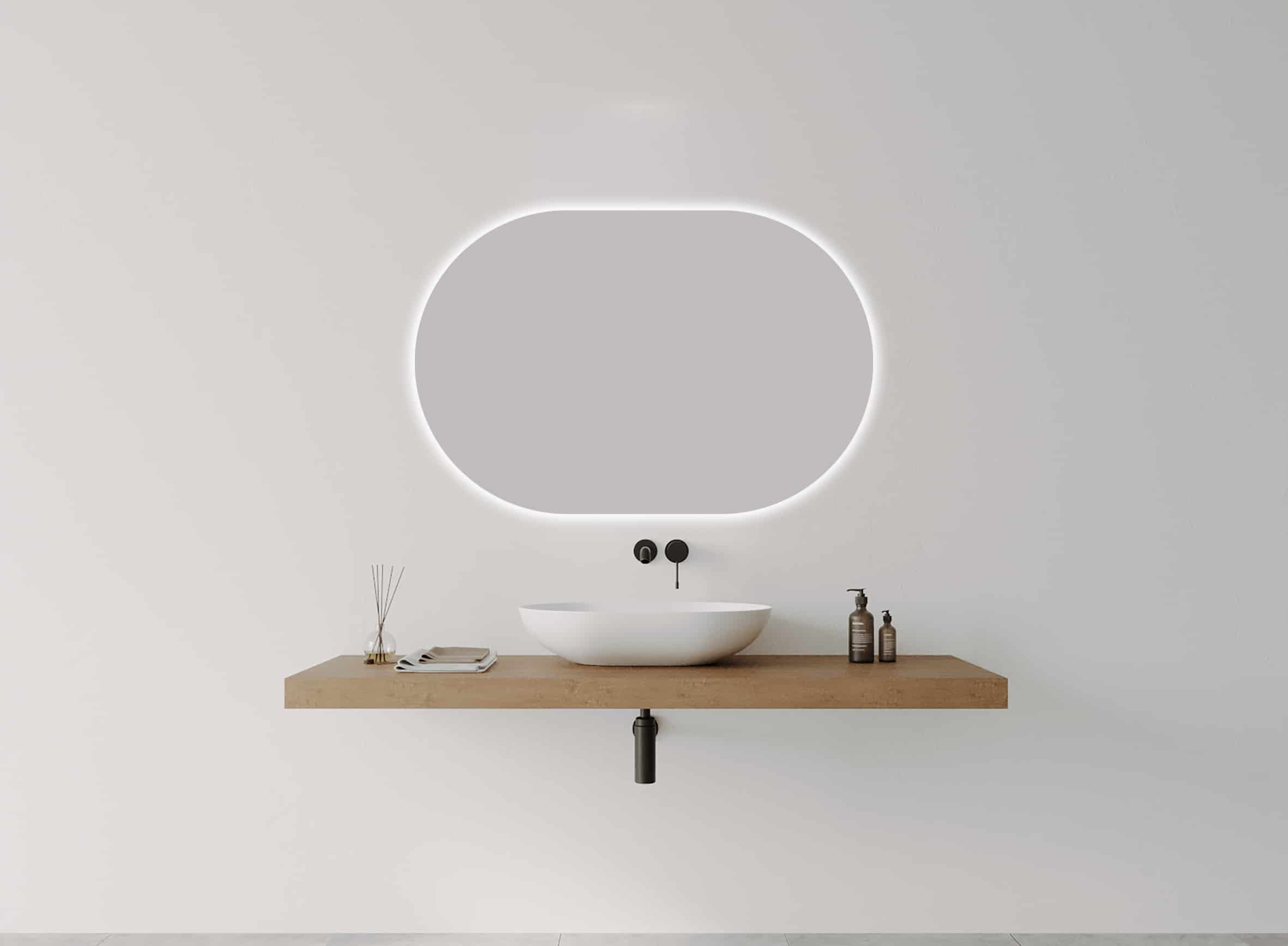 O-SERIES Landscape Oval LED Mirror - Image 4
