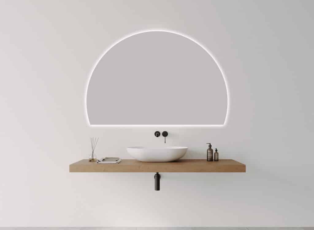 LUNA ARCH LED MIRROR - Frameless, 1500 x 1000