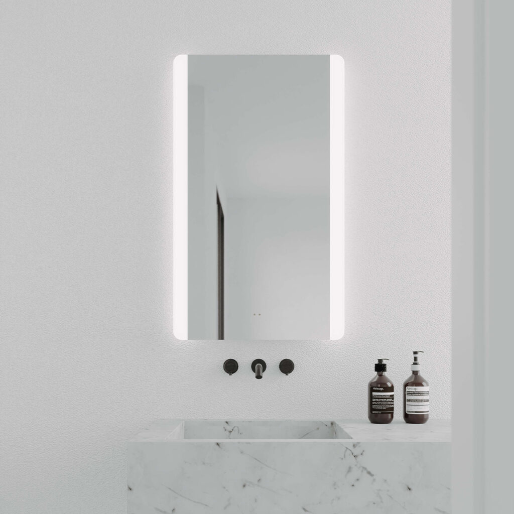 W LED MIRROR - Frameless, 600 x 1000
