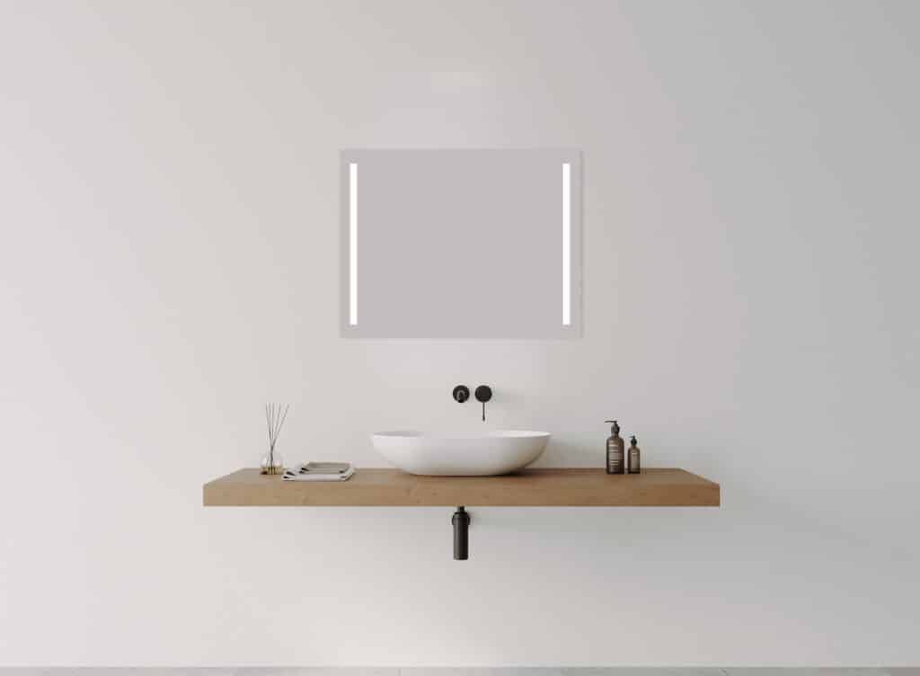 DUO FRONTLIT LED MIRROR - Frameless, 900 x 700